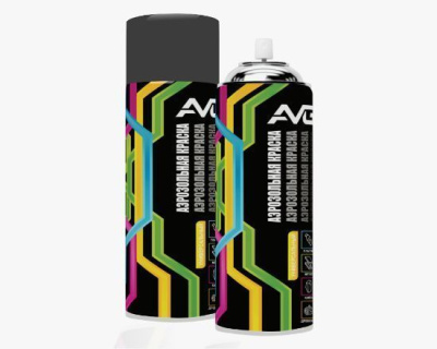 Аэрозольная краска AVG рубиново-красная RAL 3003, 520 мл